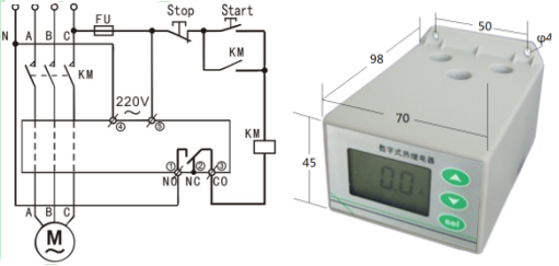 SJD701B-1-100A數(shù)字式熱繼電器/電動機綜合保護(hù)器