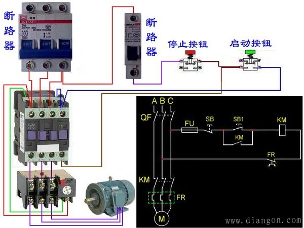 熱過(guò)載繼電器配合接觸器怎么接線